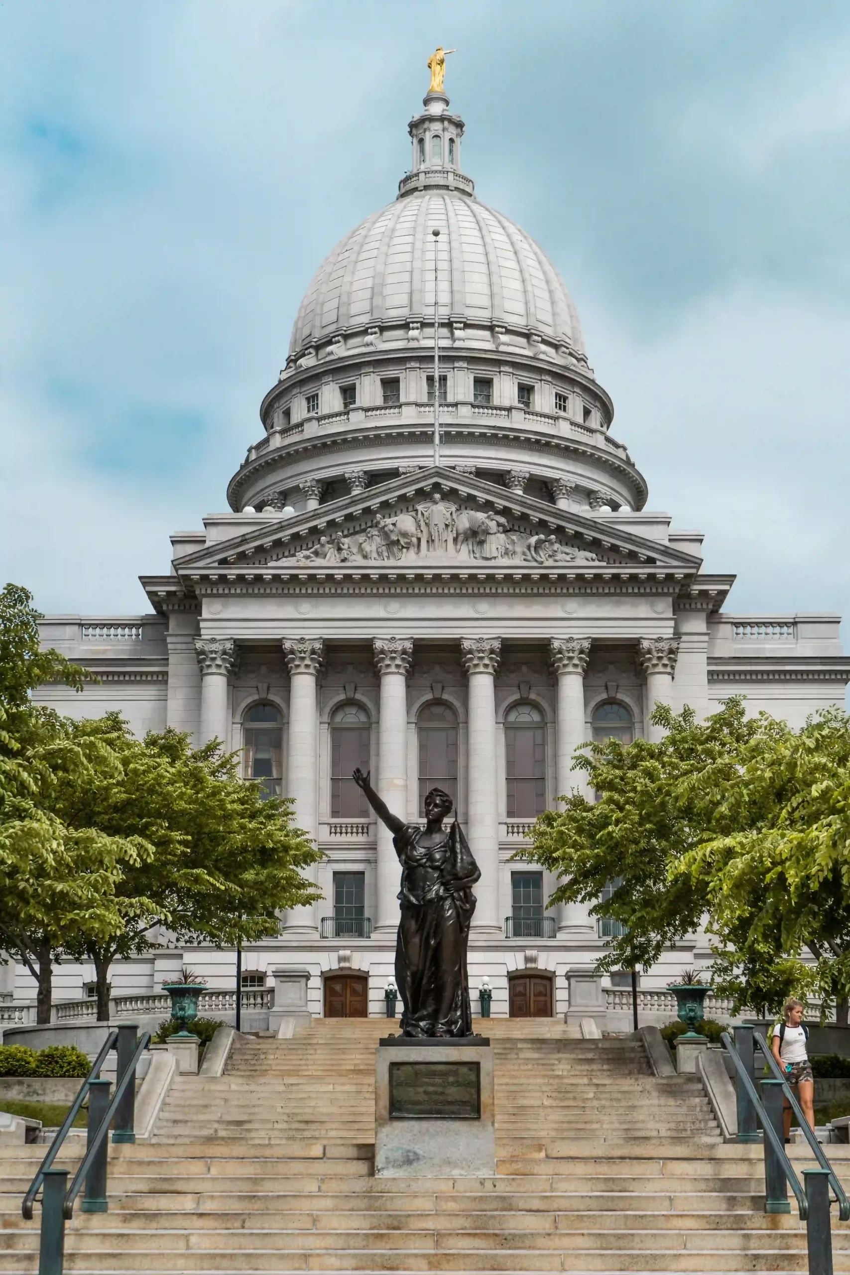 Lady Forward Statue at the Wisconsin State Capitol in Madison